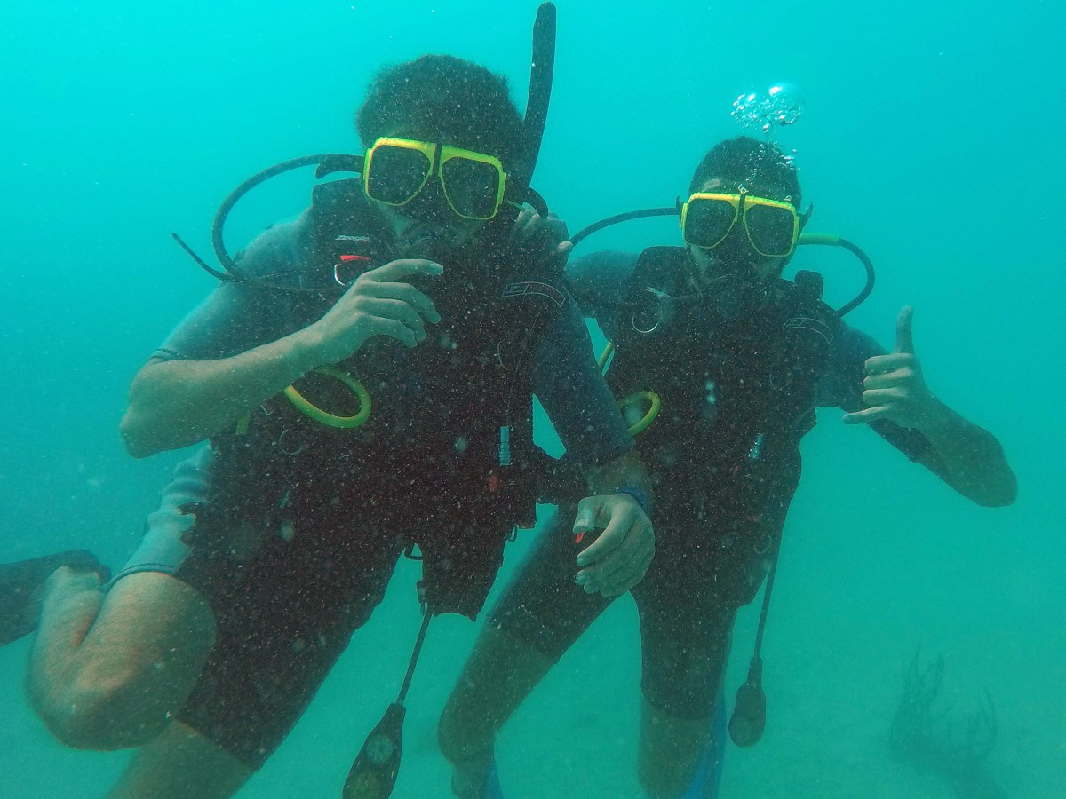Scuba Divers in Puerto Rico