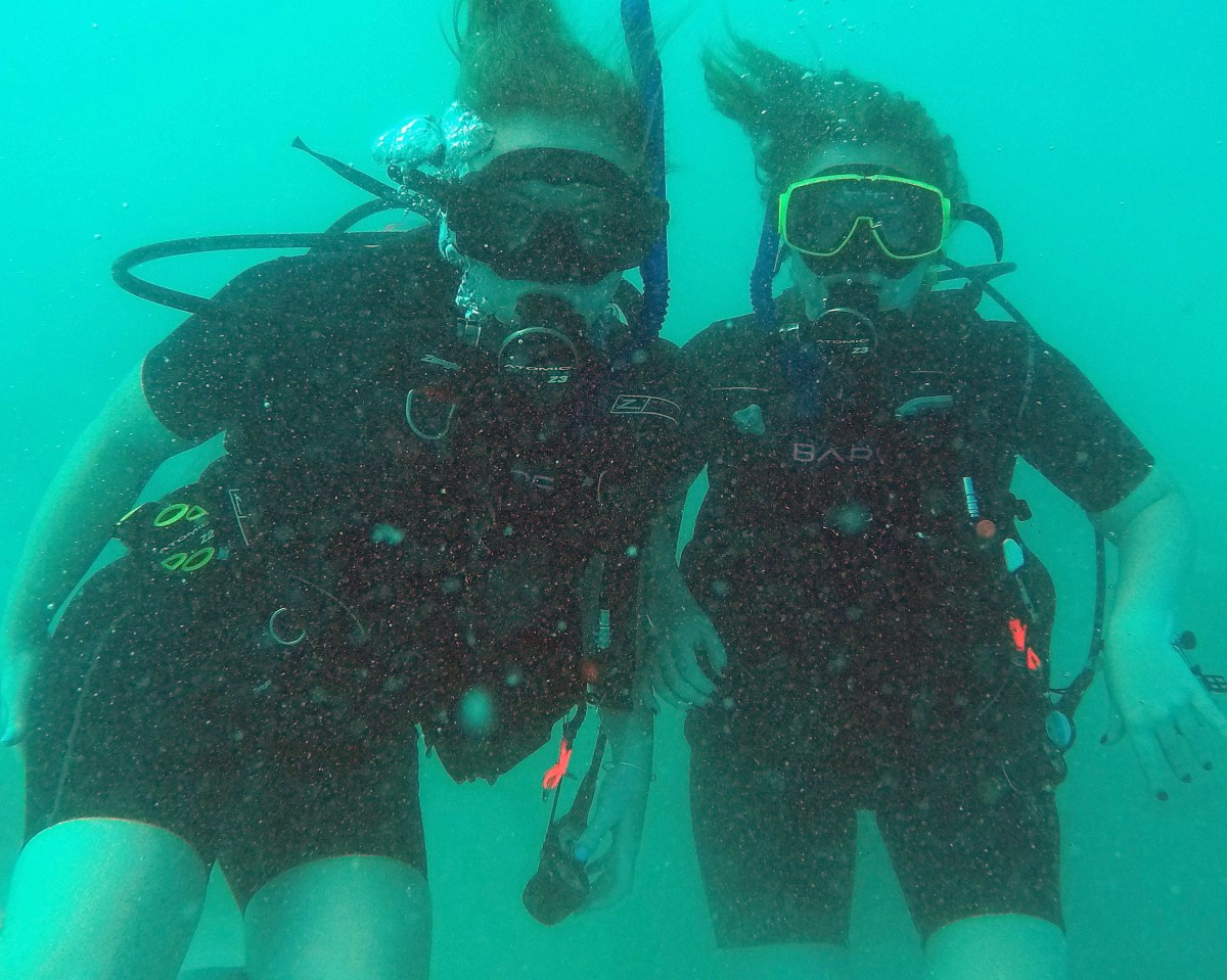 Two scuba divers